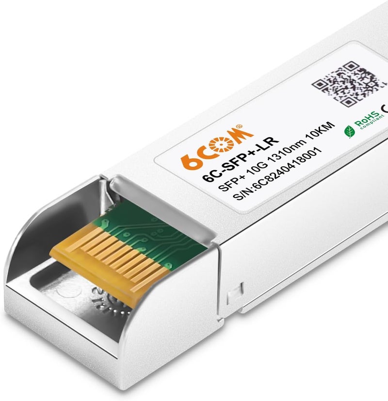 6COM 4Pack 10GBase-LR SFP+ Transceiver, 10G Sfp Single Mode Module Duplex LC for Cisco SFP-10G-LR, Ubiquiti UF-SM-10G, D-Link, Supermicro, Netgear and Other Open Switch with DDM, 1310nm, 10km - Image 5